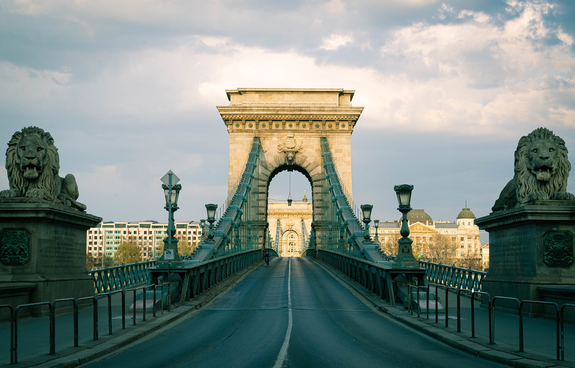 A bridge in Budapest.