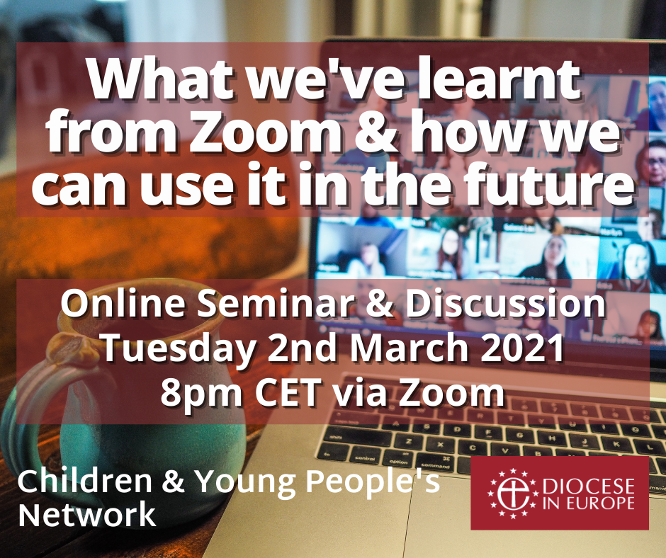 An invitation to a zoom event for young people.