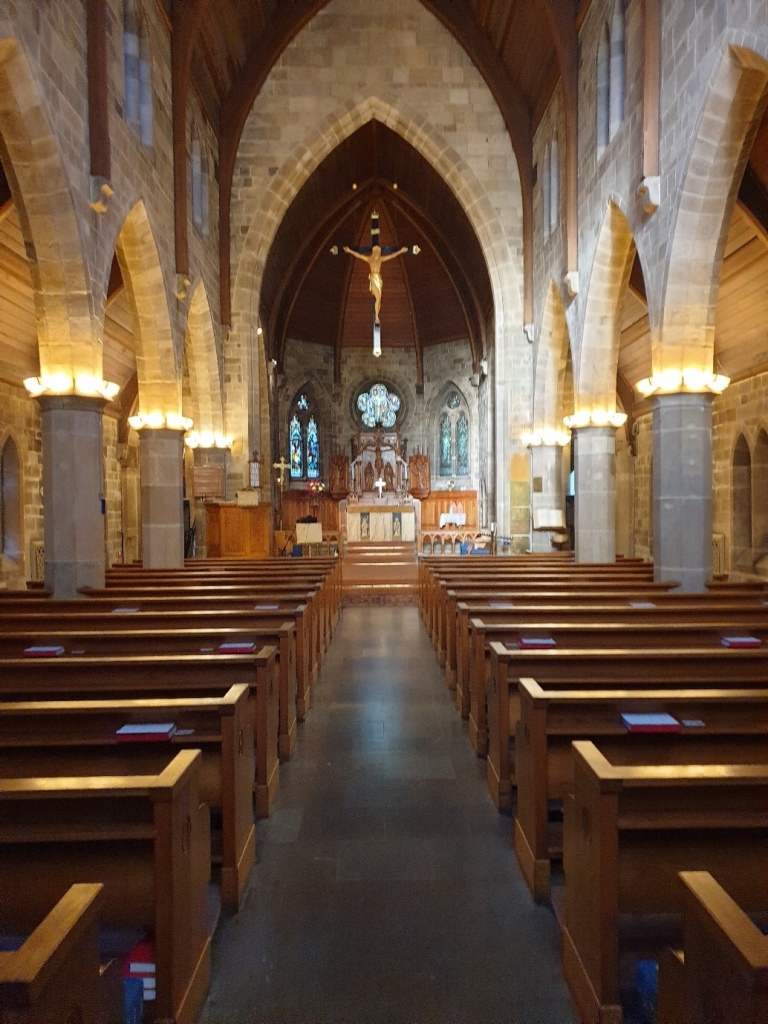 The interior of St Peter and St Sigfrid.