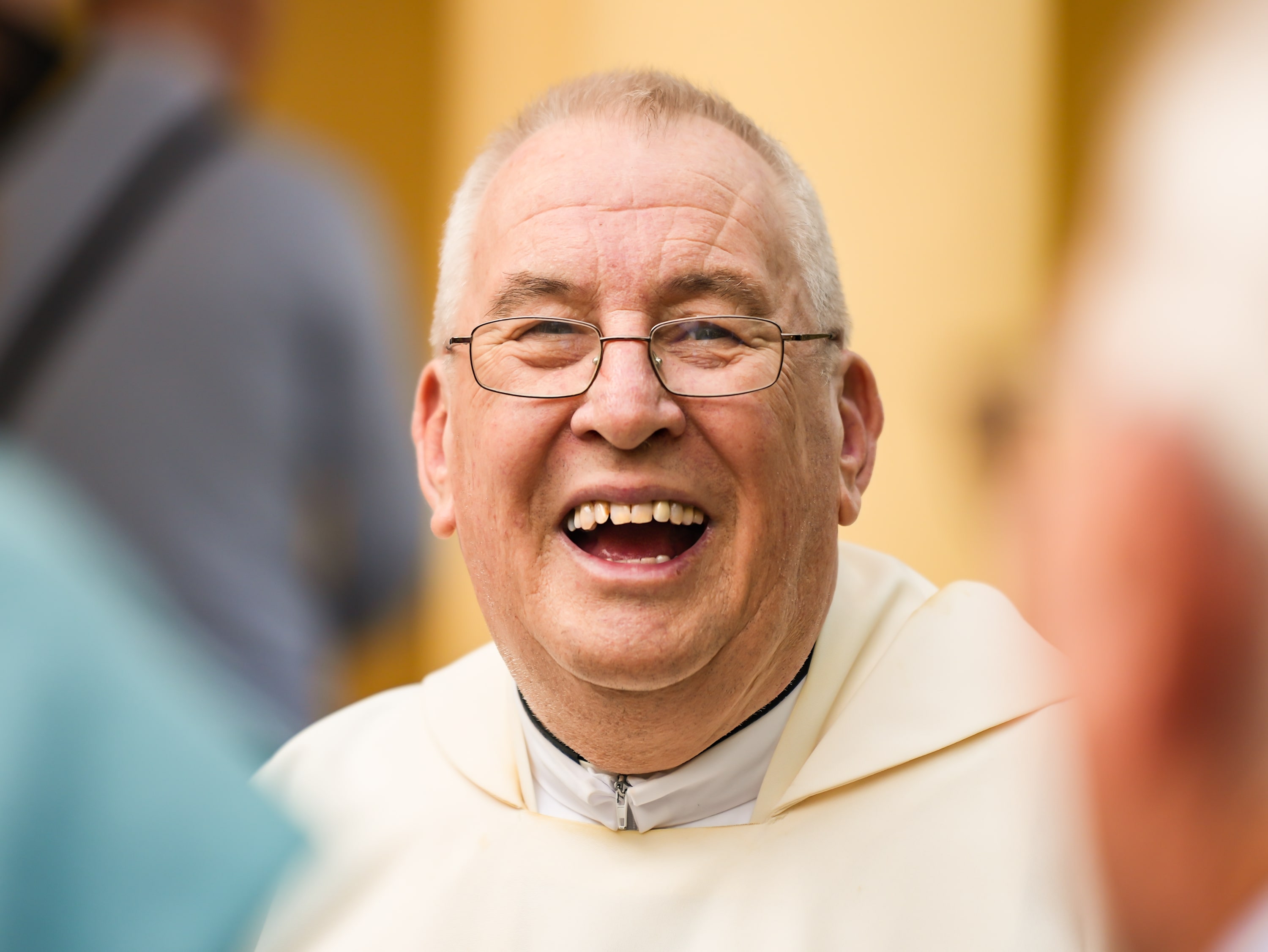 Fr Tony Ingham smiles to camera