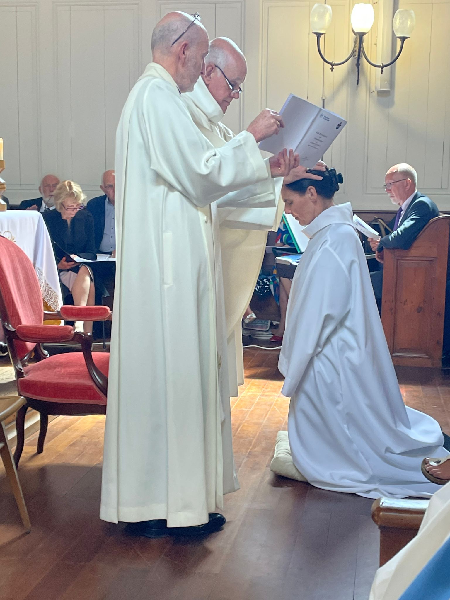 Florence Lorrain being ordained