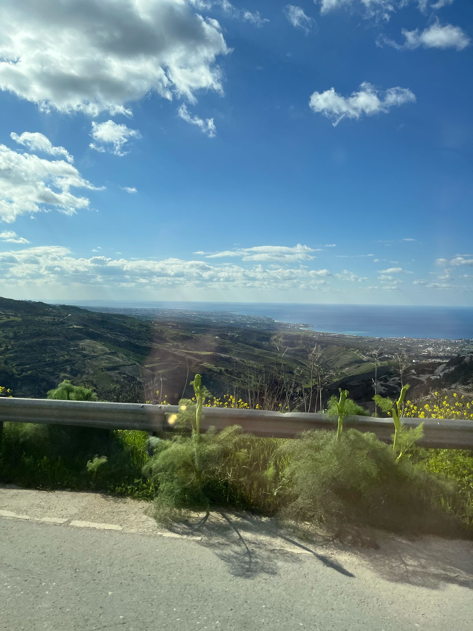 view from a road in Cyprus