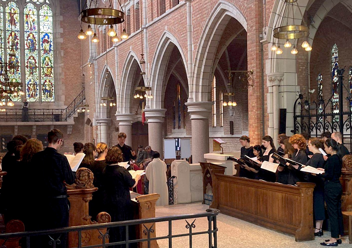 The choir of Trinity College Dublin