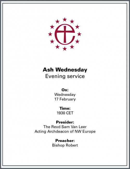 invite to ash Wednesday service