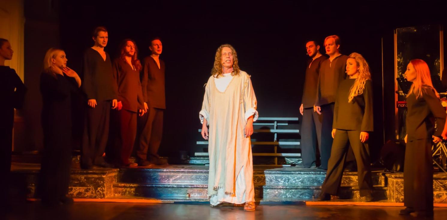 Jesus Christ Superstar on Stage in Moscow.