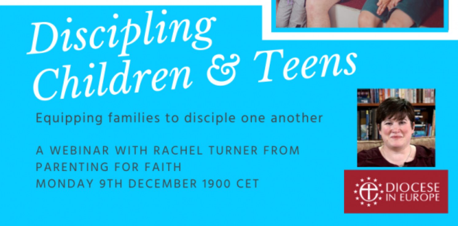 Discipling children and teens poster.
