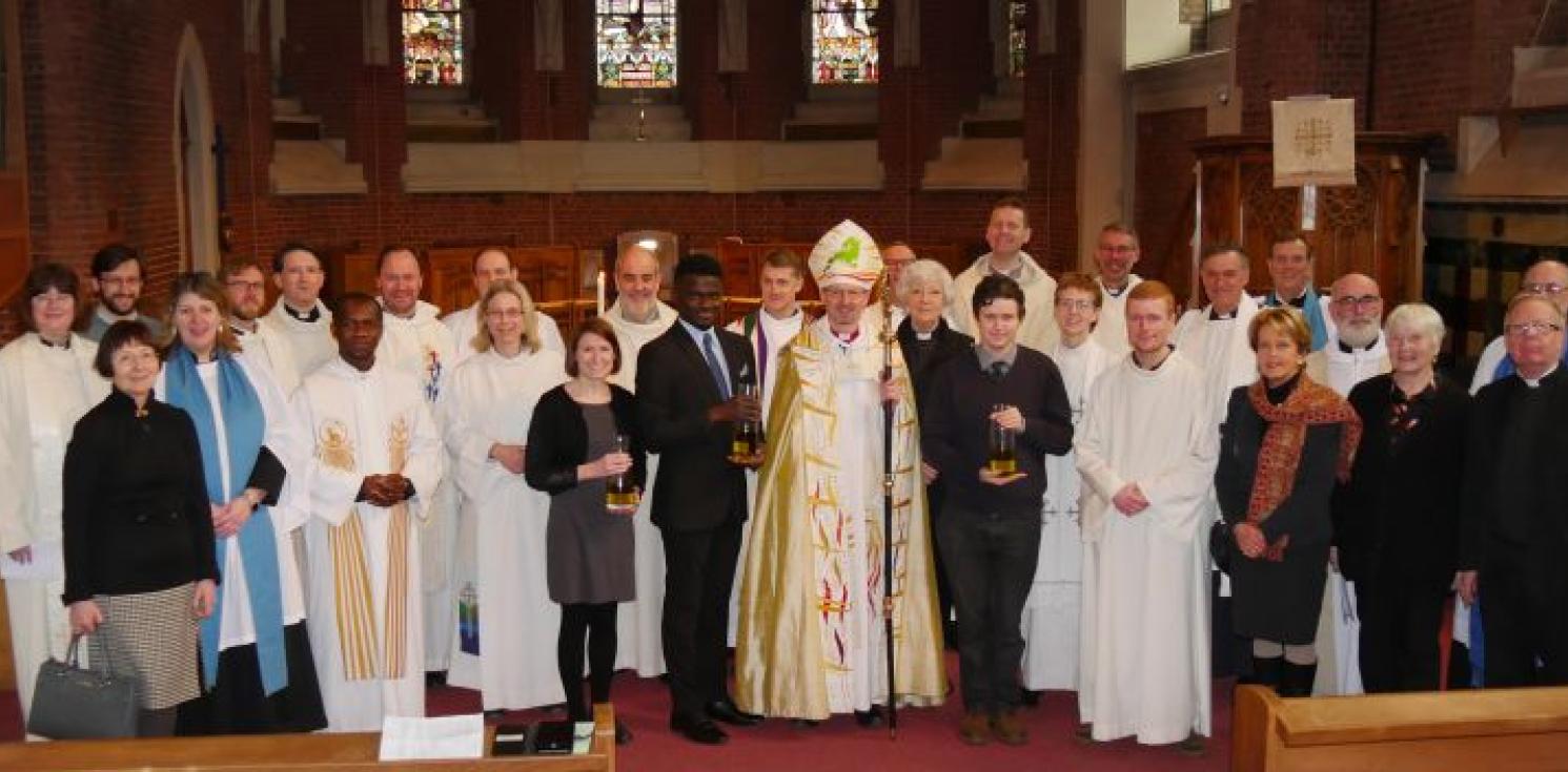 Ordained clergy, Readers, CEMES students and their mentors gathered at Holy Trinity Brussels.