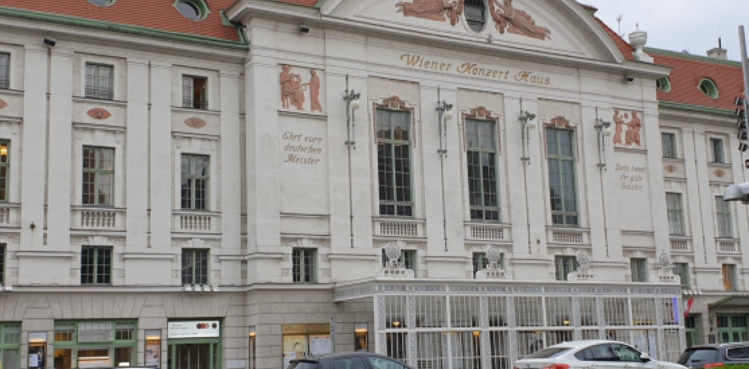 The exterior of the Vienna Concert House.