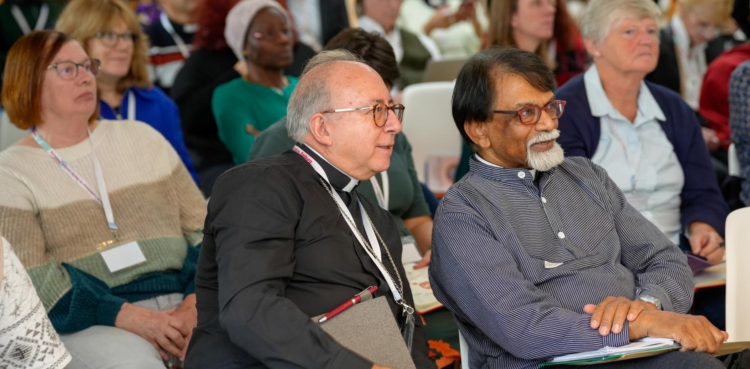 Bishop David and Archdeacon Leslie at the racial justice conference 