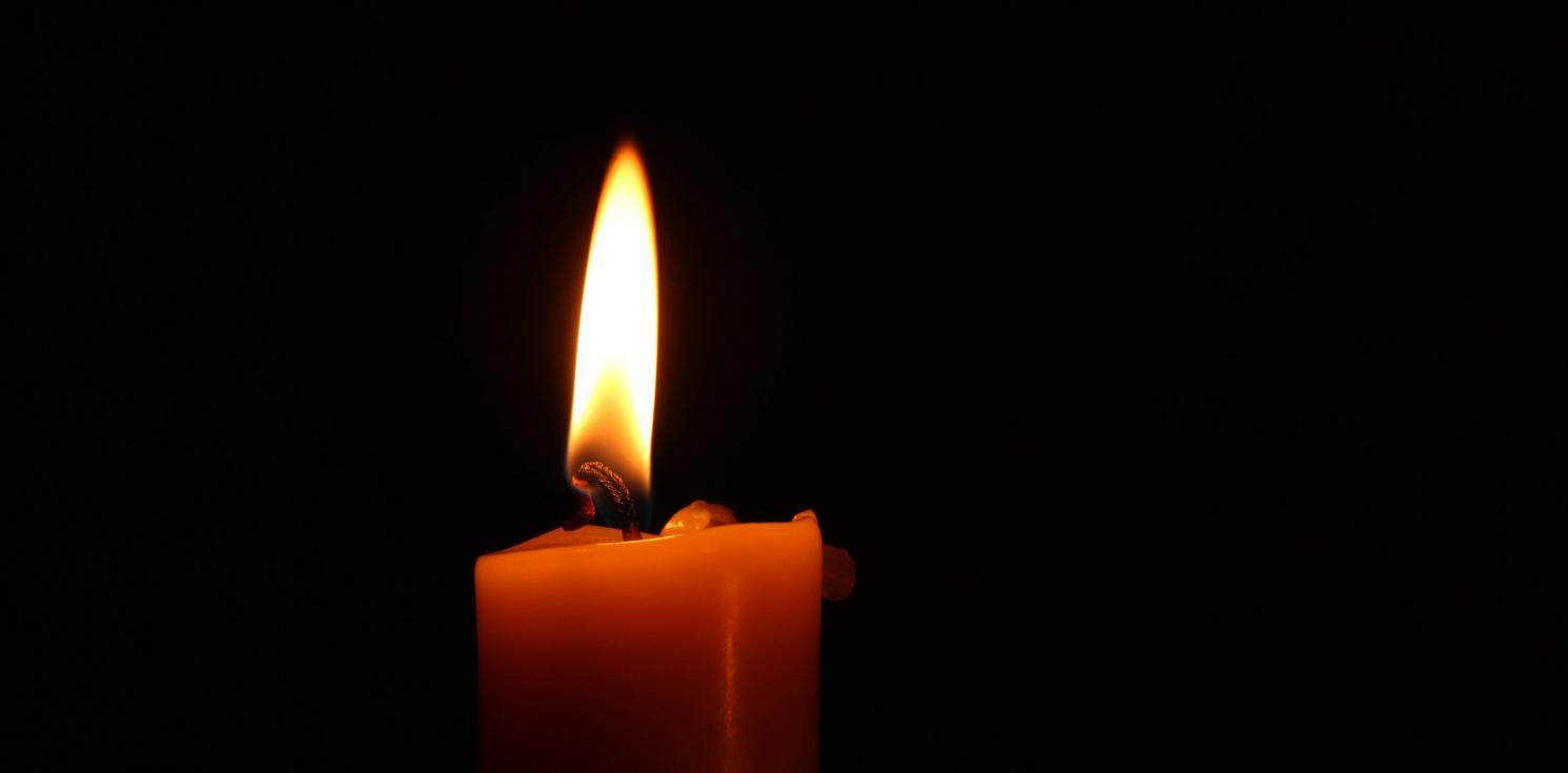 A candle in the dark