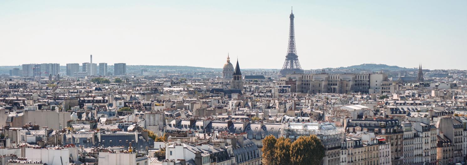 city scape of Paris, France