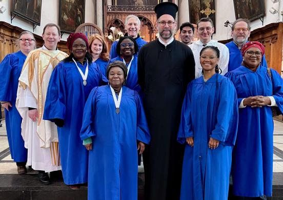 A group of clergy members.