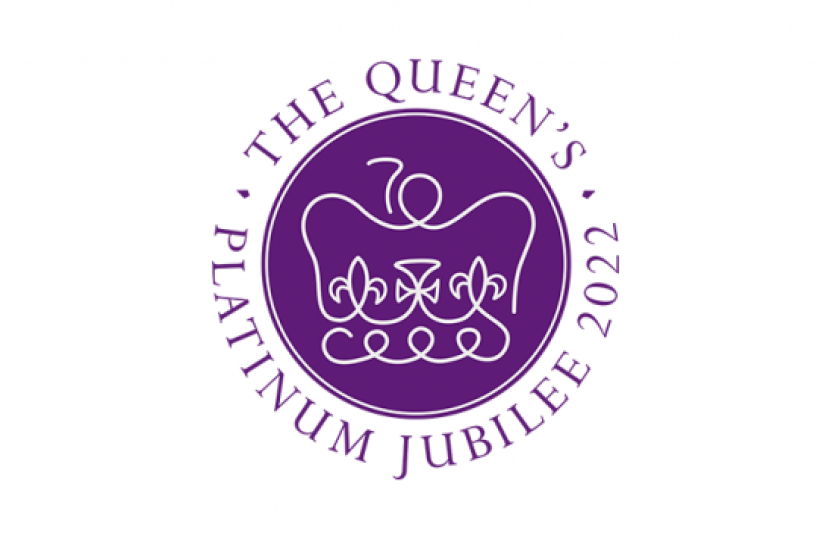 Logo for the Queens Platinum Jubilee.