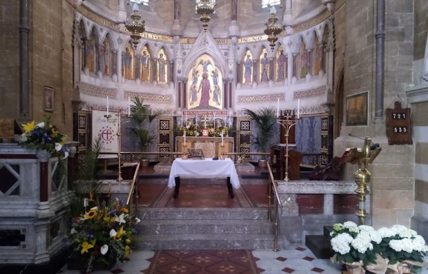 Easter decorations at Holy Cross, Palermo.