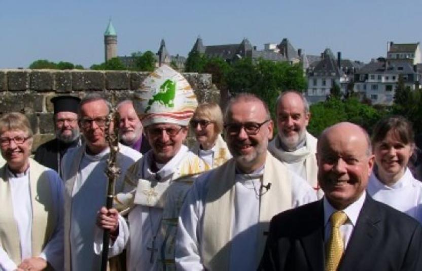 Bishop Robert at the licensing service.