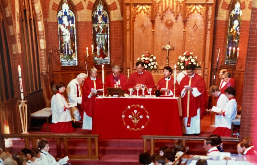  St Jude's Oakville, the concelebration with the Bishop following the ordination, as is the custom in the Canadian Church