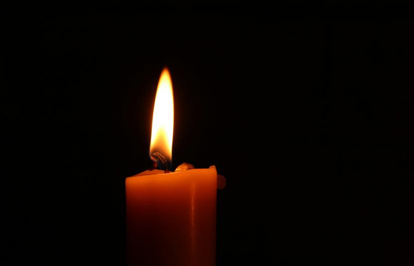 A candle in the dark