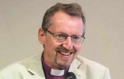 A close-up of Bishop Robert.