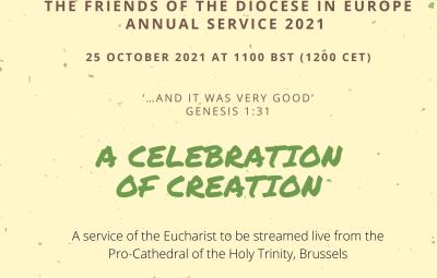 Friends of the Diocese Celebration of Creation Poster.