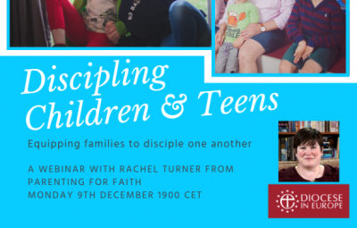 Discipling children and teens poster.