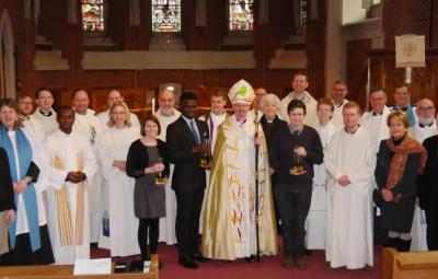 Ordained clergy, Readers, CEMES students and their mentors gathered at Holy Trinity Brussels.