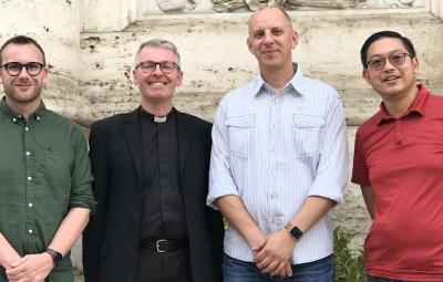 James Bartle, Fr Tony, John Wilson and Daniel Tsoi