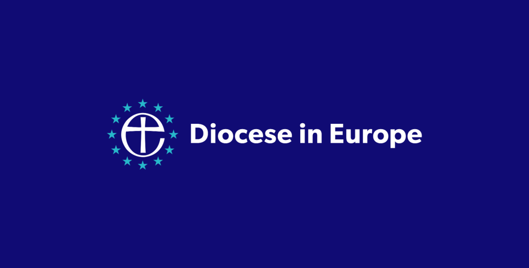 diocese logo on blue background